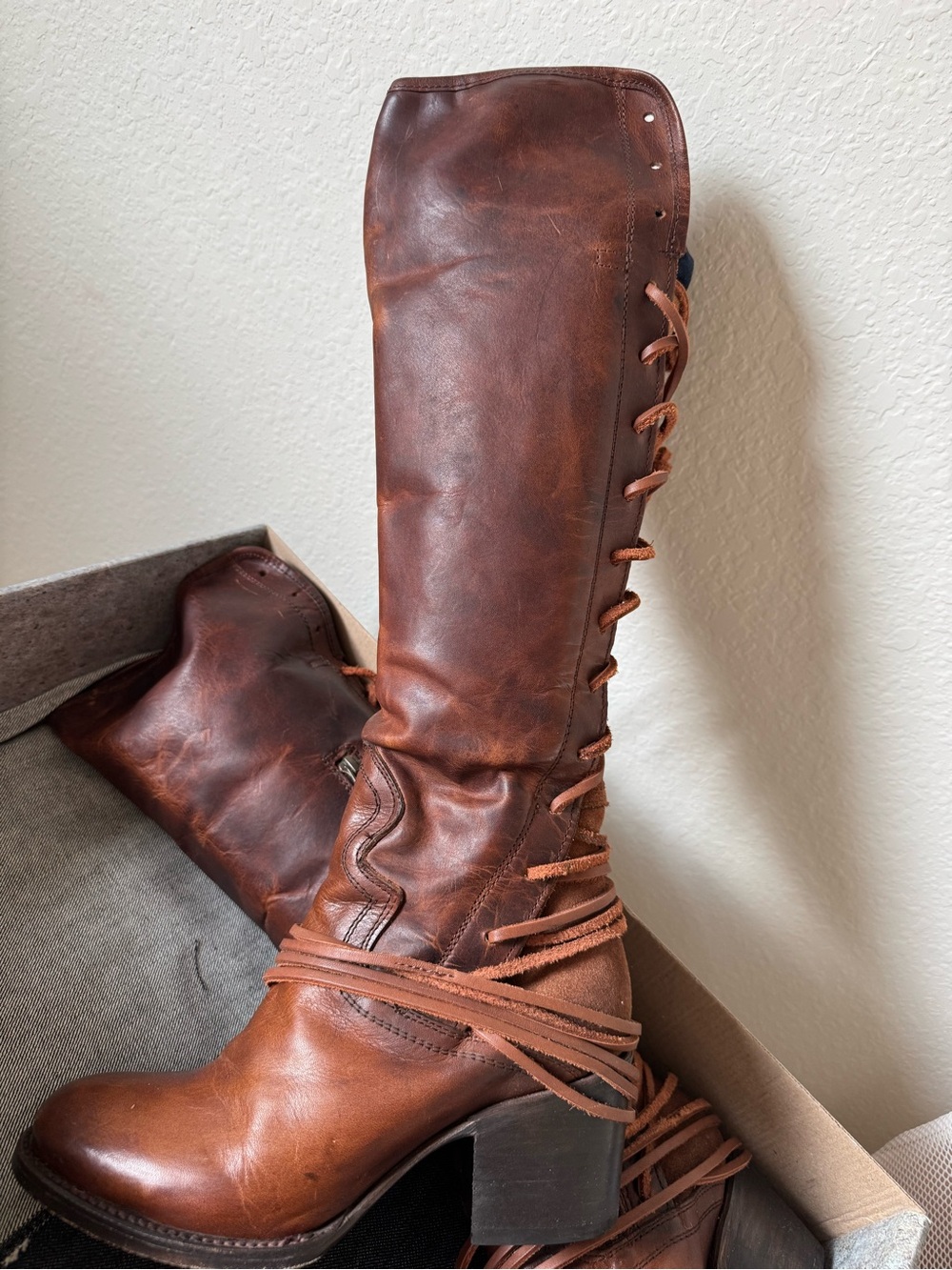 Freebird by Steven Womens Coal Boots in color Cognac size 8